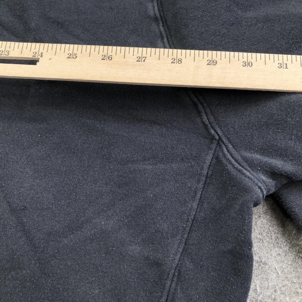 Nike Hoodie Mens 3XL Black Pullover Fleece Sweatshirt Small Swoosh Logo Front